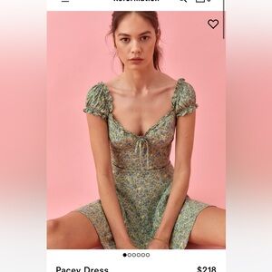 Reformationn Pacey dress NWT